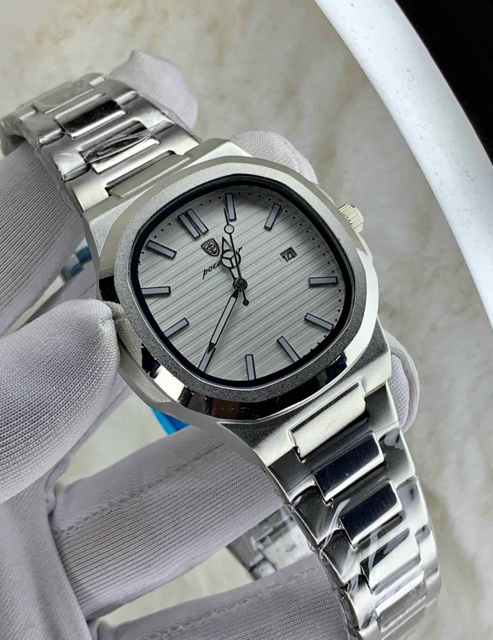 Poedagar 613 Luxury Stainless Steel Strap Watch